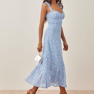 Reformation Nikita Midi Dress in Marie Floral 6 NWT